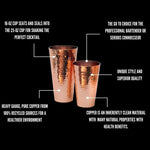 Copper Cocktail Shaker Set
