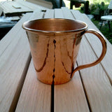 **Sample** Solid Copper Mule Mug, Copper Handle, 12 oz