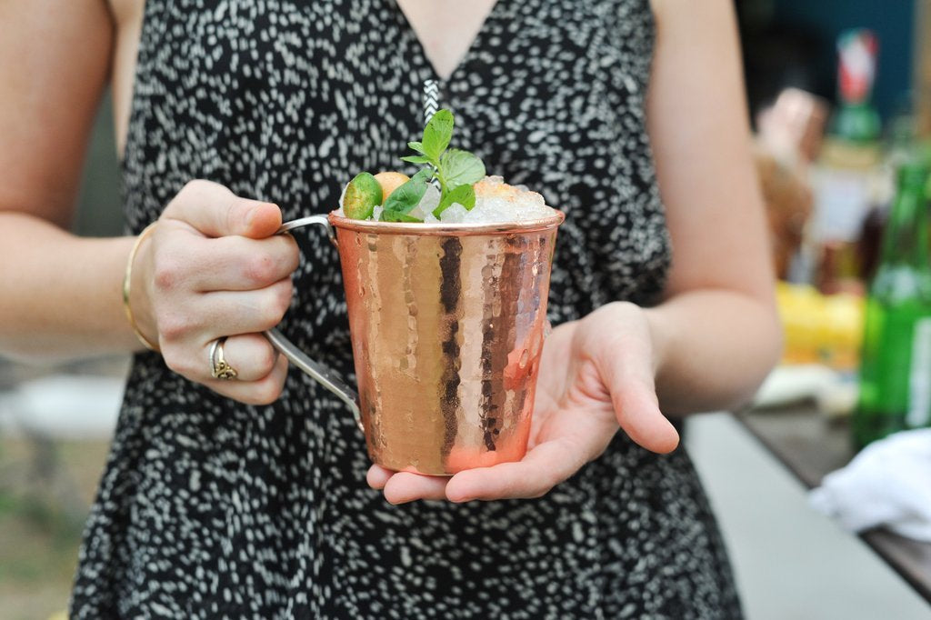 **Sample** Pure Copper Mule Mug, Stainless Steel Handle, 18 oz