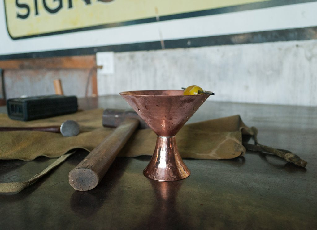 Satini Copper Martini Cup
