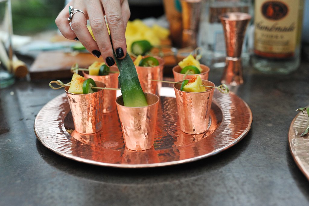 Copper Shot Glass Set