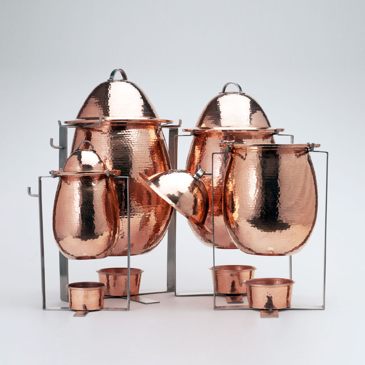 Copper soup tureens