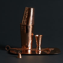 Hammered Copper Bar Set