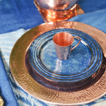 Hammered copper charger plates