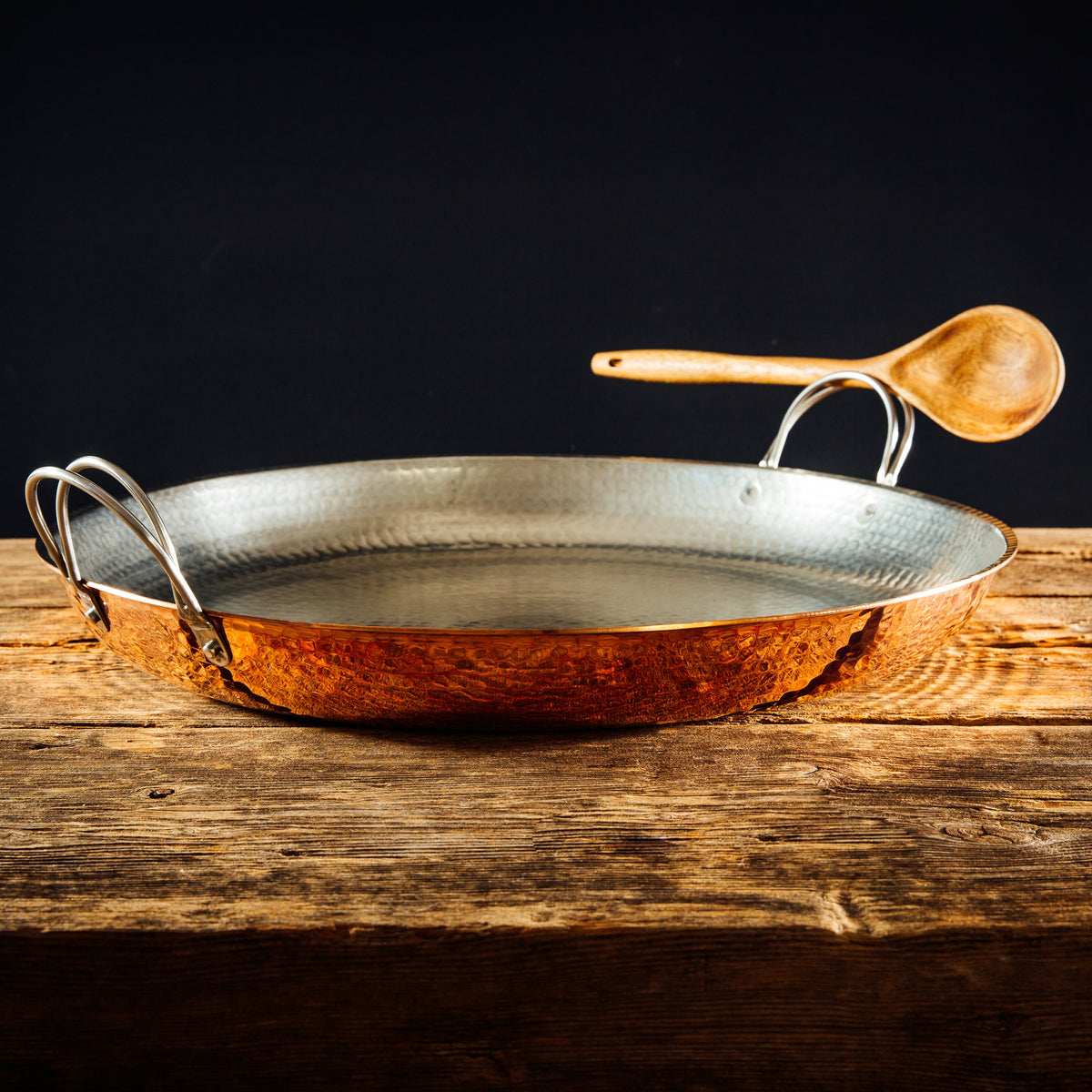copper paella pans