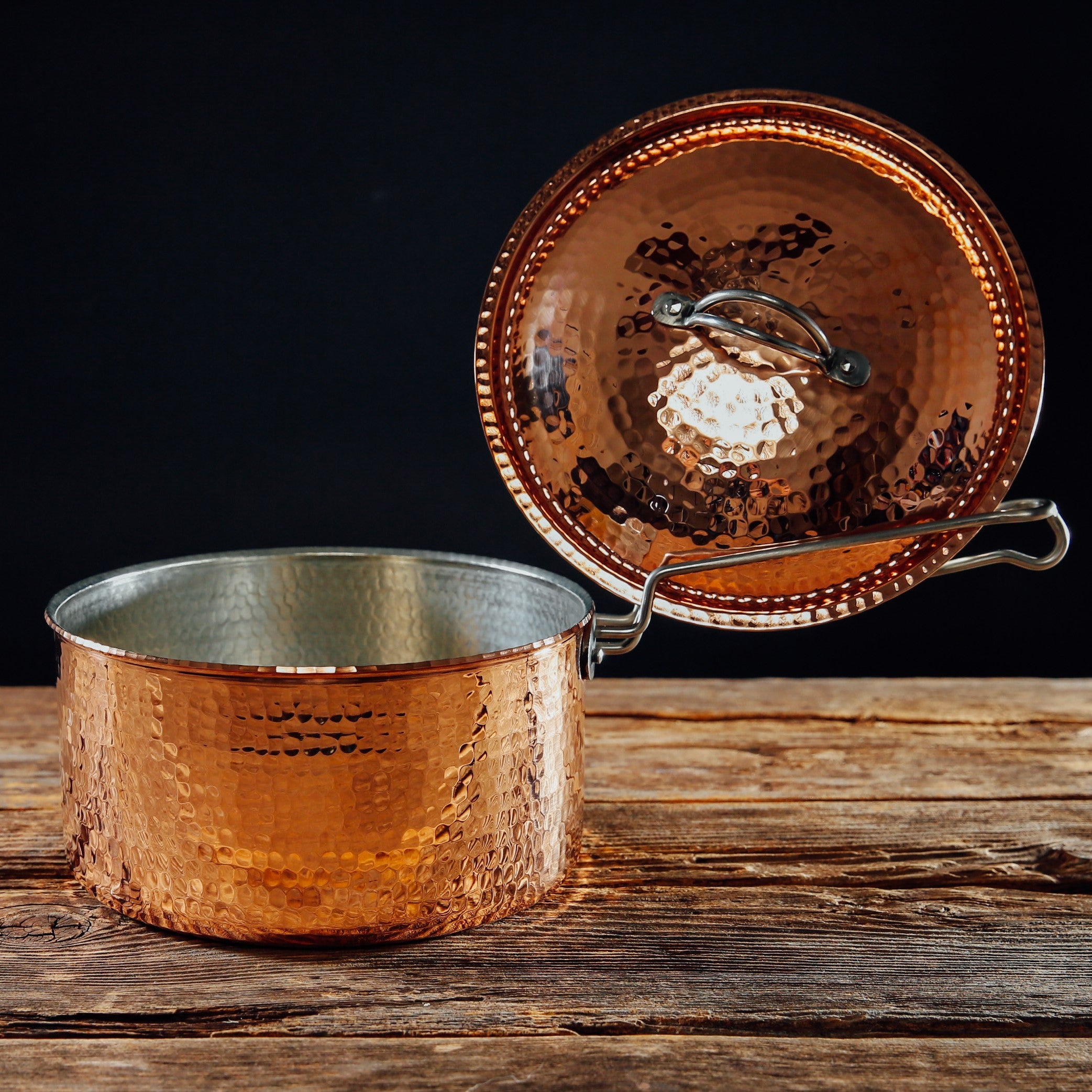 Copper Saucepan With Lid