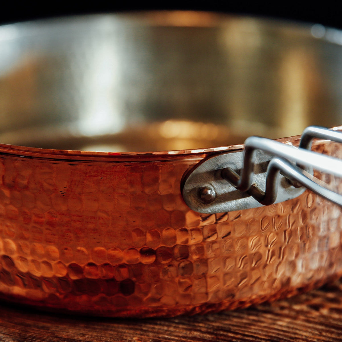**Sample** Copper Saute Pan with lid, 3 quart