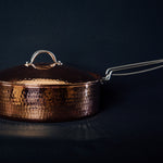Copper saute pan