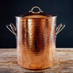 Large copper bottom stock pot