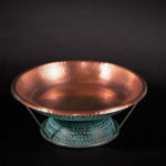 Copper Round Serving Tray