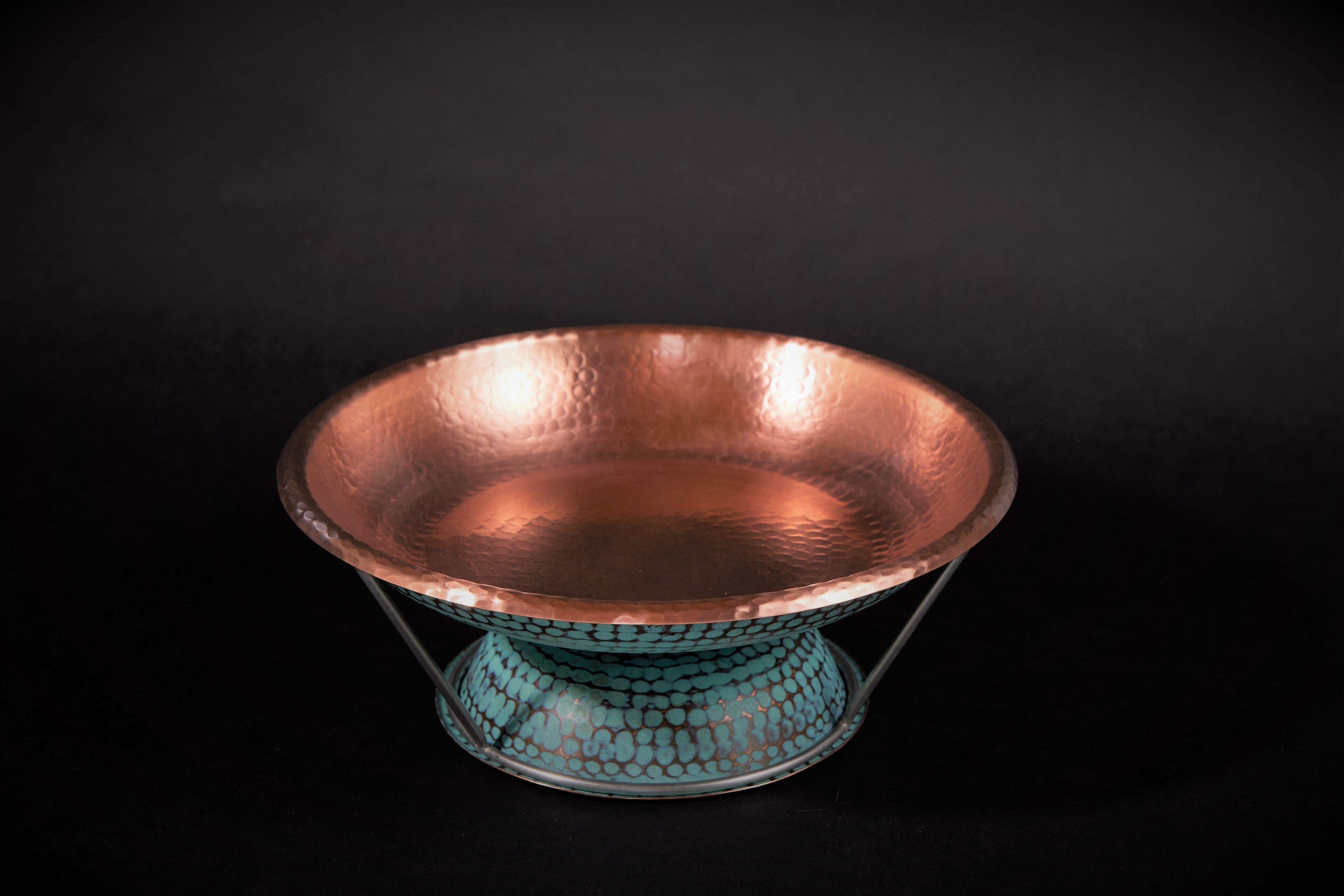 Copper Round Serving Tray