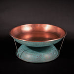 Hammered Copper Serving Tray Round Copper Tray