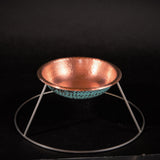 Copper Serving Tray 6 inch on stand