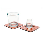Hammered Copper Cup Coasters
