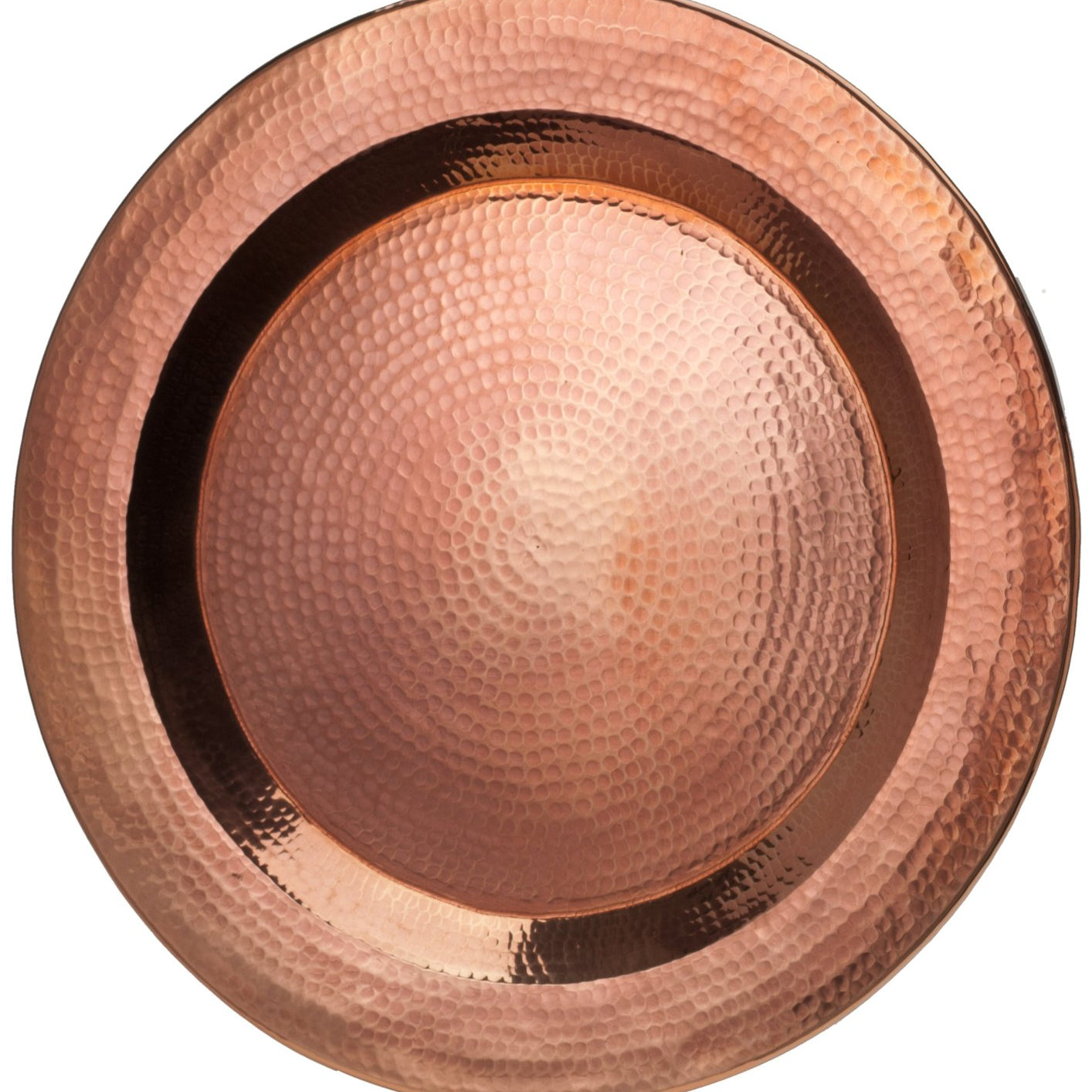 Round Copper Charger Plate