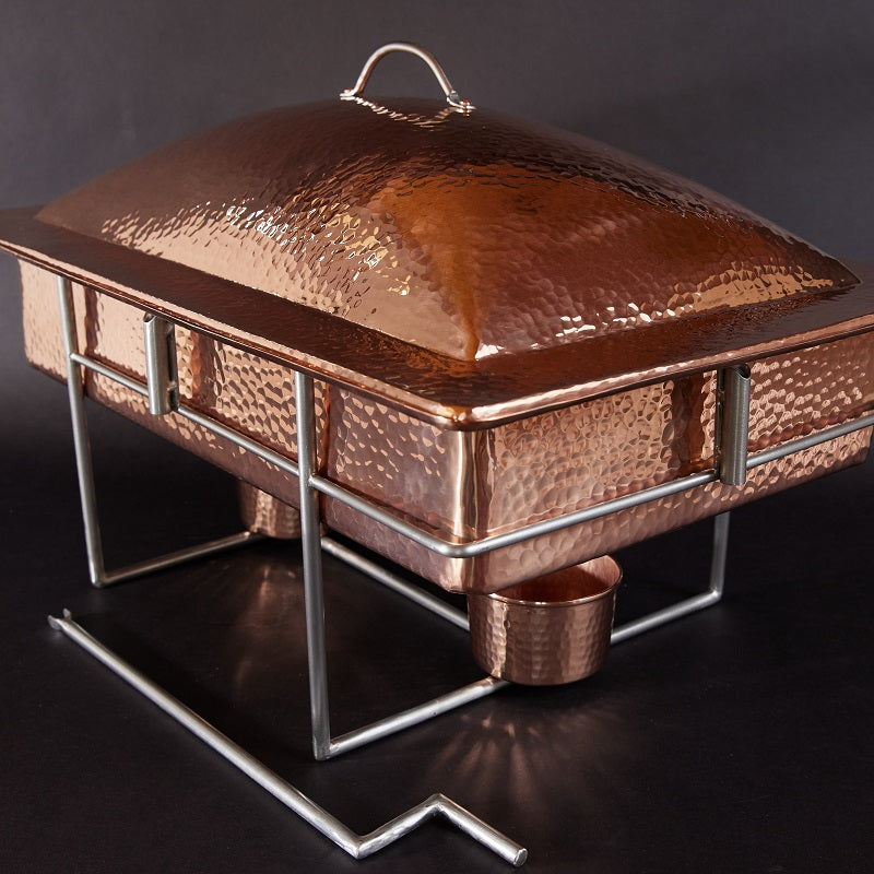 Hammered Copper Chafing Dish