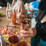 Hammered Copper Bar Tools Set