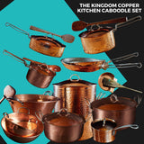 Hammered Copper Cookware Gift Set