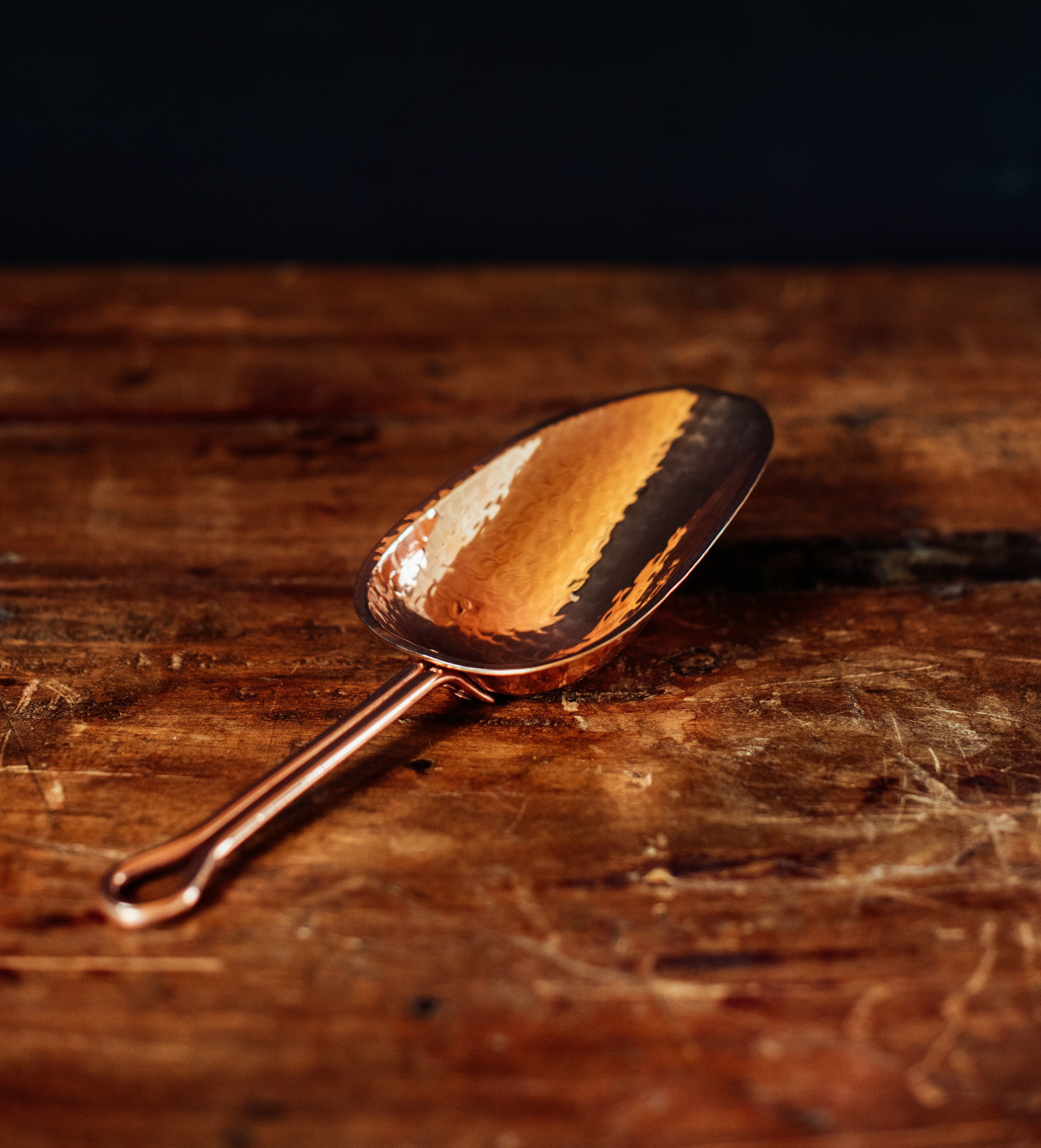 Hand Hammered Sertodo Copper Scoop