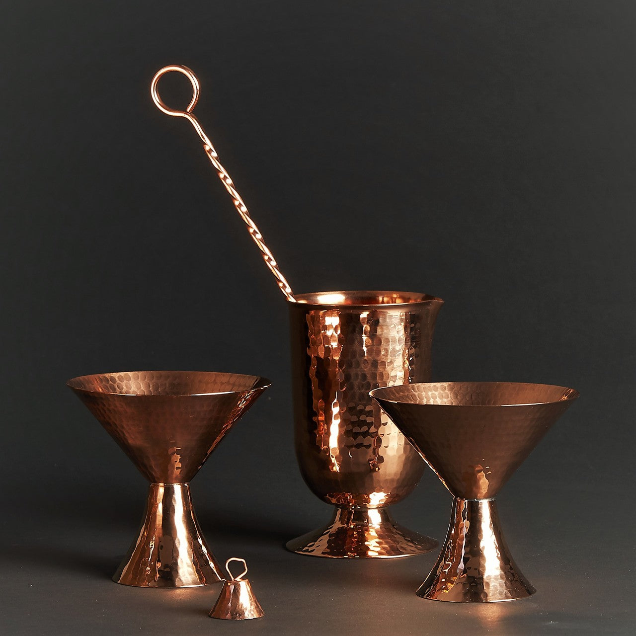 copper martini glass