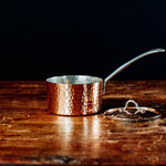French Copper Butter Pot With Lid