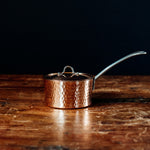 French Copper Butter Pot With Lid