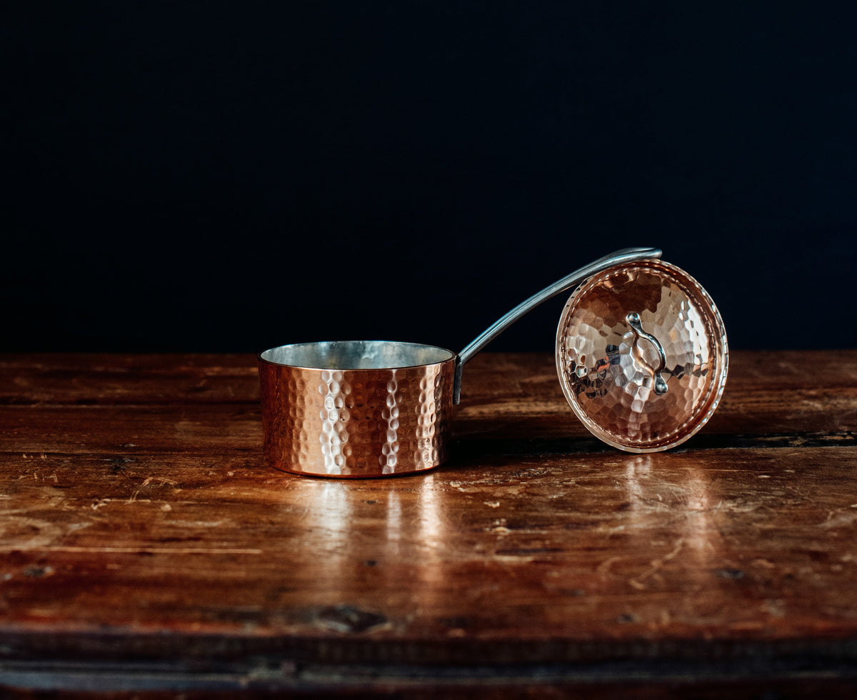 **Sample** Petite French Copper Butter Pot with lid