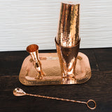 Hammered Copper Bar Set